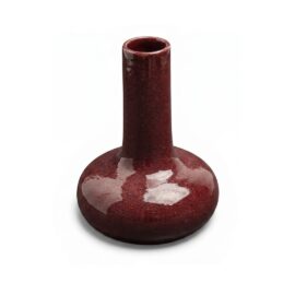 Castiçal Gota em Cerâmica cor Borgonha Esmo