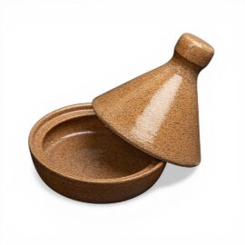 Saleiro Tagine em Ceramica Mascavo Esmo Aberto