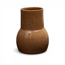 Vaso Gota Intermediario em Ceramica Mascavo Esmo