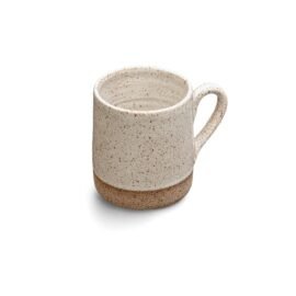 Caneca Reta Off-White Esmo Cerâmica 280ml.