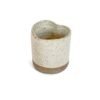Copo em forma de Coração Off-White | Esmo Cerâmica