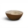 Set com 4 bowls em Cerâmica cor off white Visão Frontal