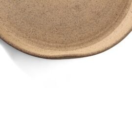 Prato Orgânico Grande 32 cm Cru Cerâmica Artesanal Esmo