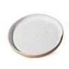 Prato Orgânico Grande 32 cm Off White Ceramica Artesanal Esmo.