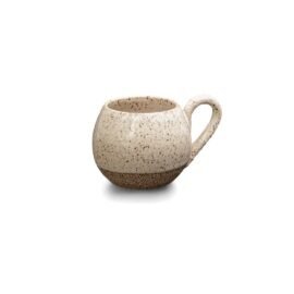 Xícara Esmo para café Espresso, cor Off-White em Cerâmica Artesanal da Esmo