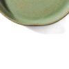 Detalhes Orgânicos do Prato Orgânico Grande 32 cm Verde Pistache Cerâmica Artesanal Esmo.
