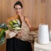 Bruna Vuelma Ceramista e Designer Vaso Cônico Off-White Grande da Esmo Cerâmica